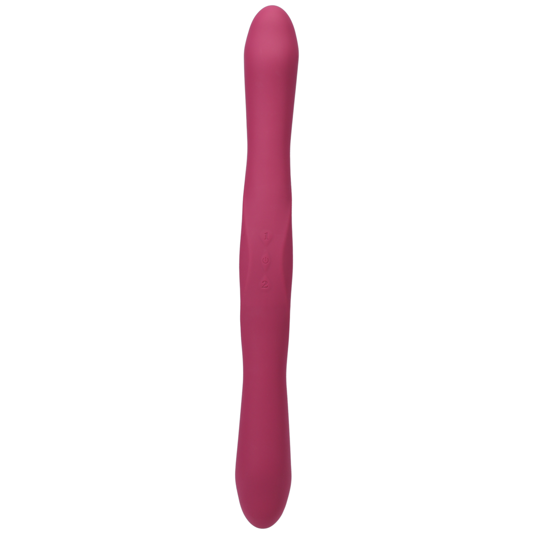 Vibrator Duet doppelendig mit Fernbedienung Rot 31,8 x Ø 4,4 cm
