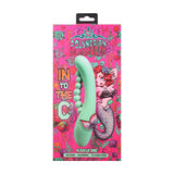 Rabbit-Vibrator Kakui Me mit Perlen und Wärmefunktion Seegrasgrün 14 x Ø 5 cm