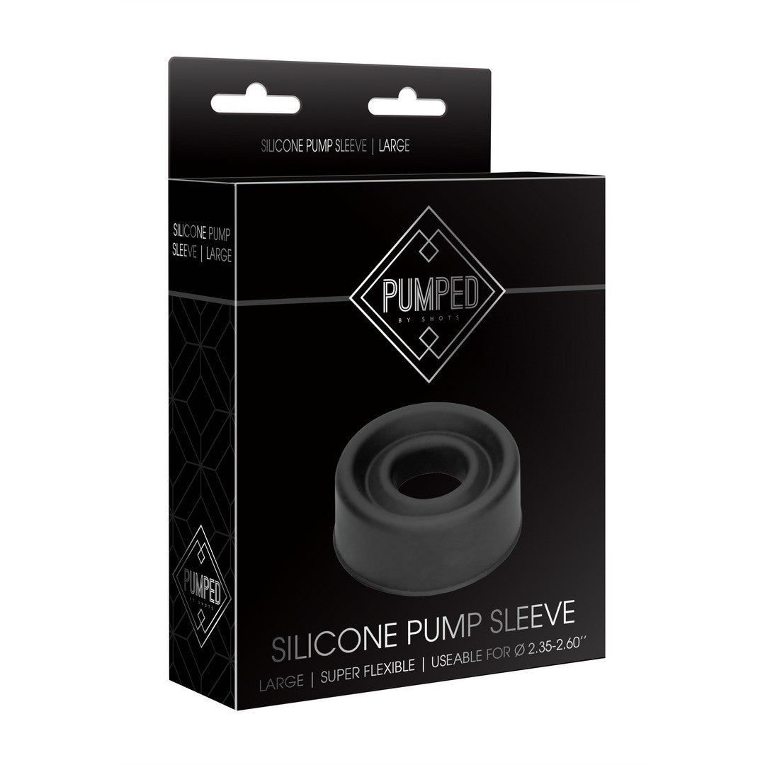 Penispumpen-Manschette aus Silikon Schwarz Ø 7 cm