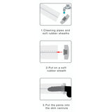 Penispumpen-Manschette aus Silikon Schwarz Ø 7 cm