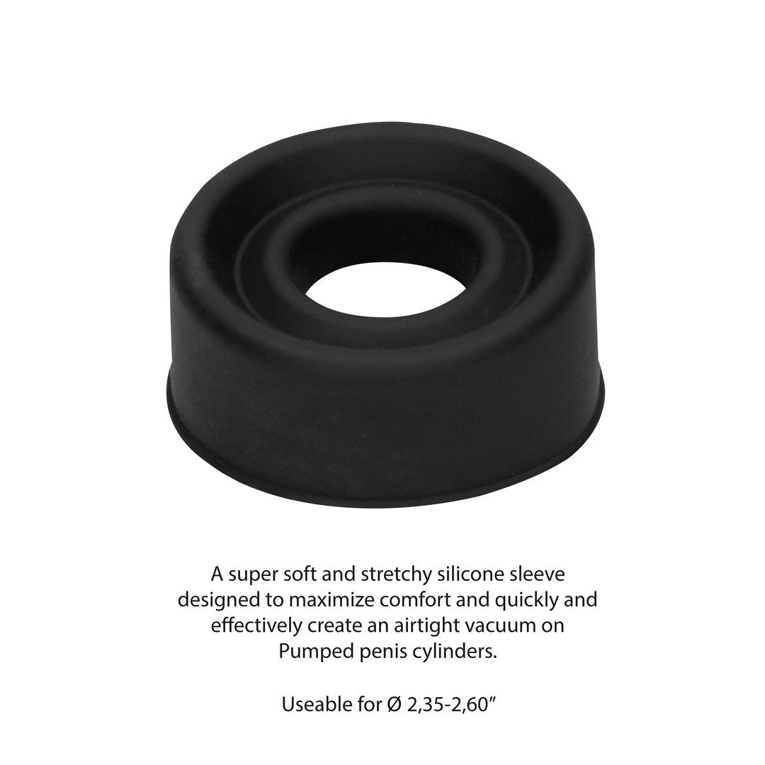 Penispumpen-Manschette aus Silikon Schwarz Ø 7 cm