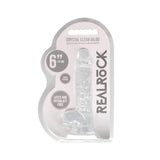 Realistischer Dildo mit Hoden Transparent 12,5 cm