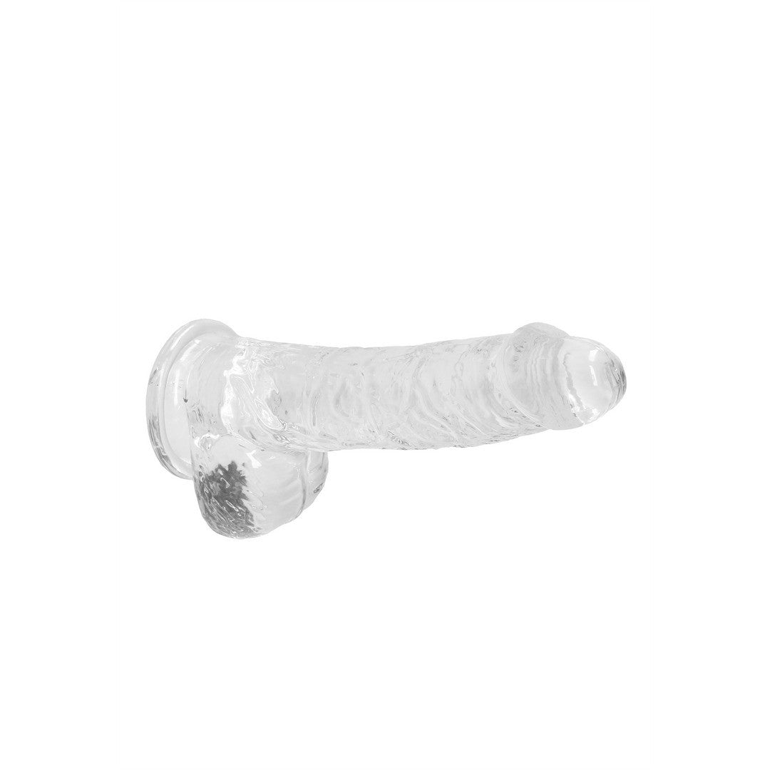 Realistischer Dildo mit Hoden Transparent 12,5 cm