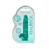 Realistischer Dildo mit Hoden Grün 12,5 cm