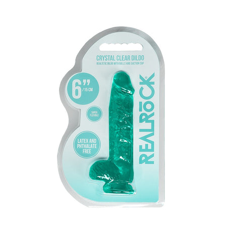 Realistischer Dildo mit Hoden Grün 12,5 cm