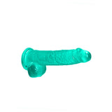 Realistischer Dildo mit Hoden Grün 12,5 cm