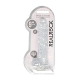 Realistischer Dildo mit Hoden Transparent 19 cm Modell 2