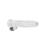 Realistischer Dildo mit Hoden Transparent 19 cm Modell 2