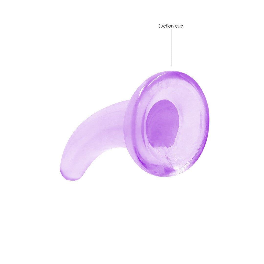 Dildo Crystal Clear mit Saugnapf Transparent Lila 12 x Ø 5,9 cm