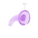 Dildo Crystal Clear mit Saugnapf Transparent Lila 12 x Ø 5,9 cm