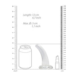 Dildo Crystal Clear mit Saugnapf Transparent 12 x Ø 5,9 cm