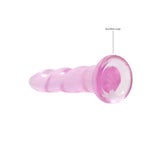 Dildo Crystal Clear mit Saugnapf Rosa 18 x Ø 5,9 cm