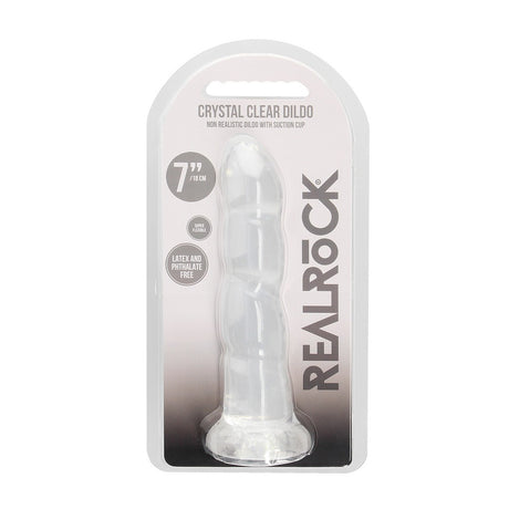 Dildo Crystal Clear mit Saugnapf Transparent 18 x Ø 5,9 cm
