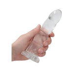 Dildo Crystal Clear mit Saugnapf Transparent 18 x Ø 5,9 cm