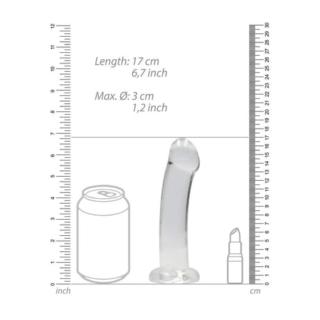 Dildo mit Saugnapf Transparent 17 x Ø 5,9 cm