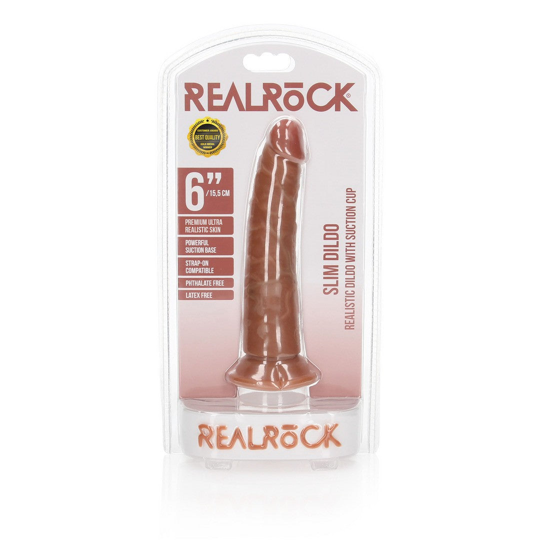 Realistischer Dildo schlank mit Saugnapf 15,5 cm Modell 2