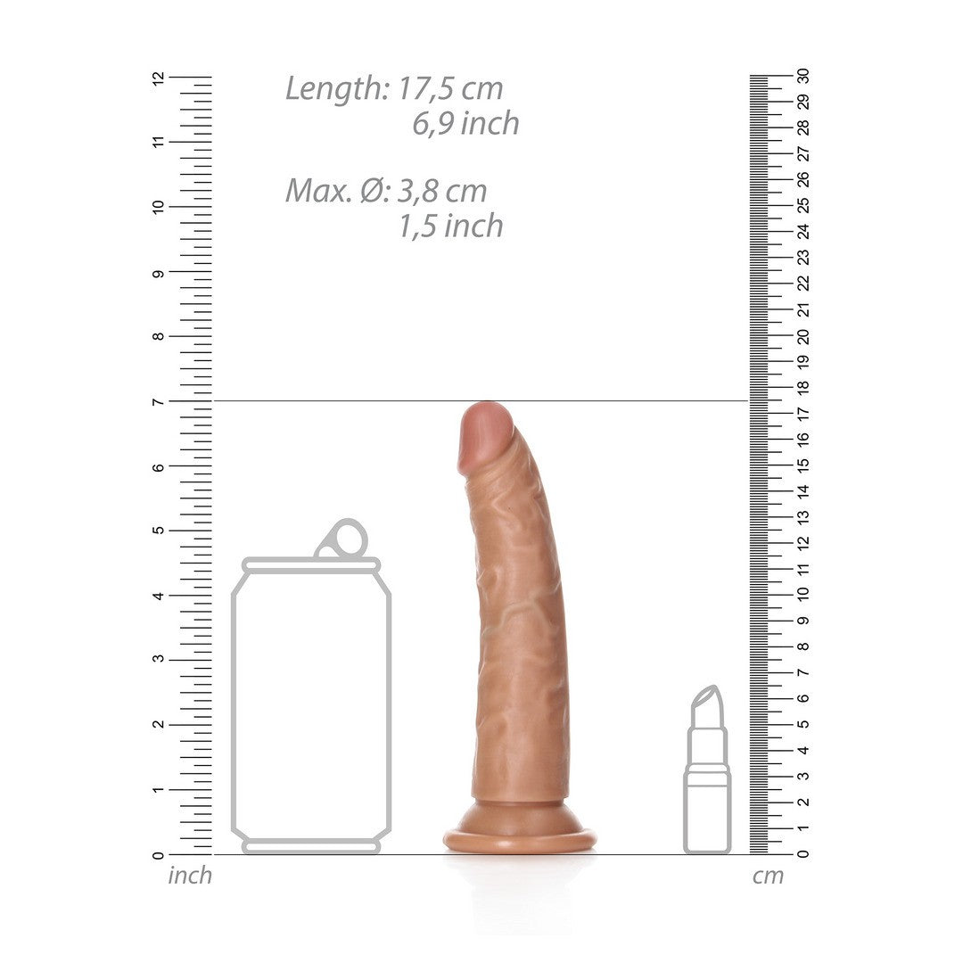 Realistischer Dildo schlank mit Saugnapf 15,5 cm Modell 2