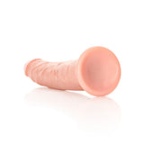 Realistischer Dildo schlank mit Saugnapf Hautfarbe 18 cm