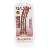 Realistischer Dildo gebogen mit Saugnapf 18 cm
