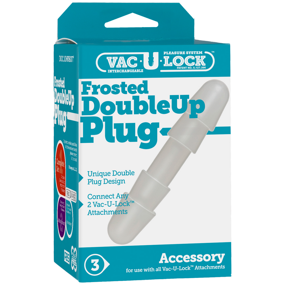 Analplug doppelt Weiß 13,5 x Ø 2,8 cm