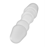 Analplug doppelt Weiß 13,5 x Ø 2,8 cm