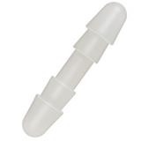 Analplug doppelt Weiß 13,5 x Ø 2,8 cm