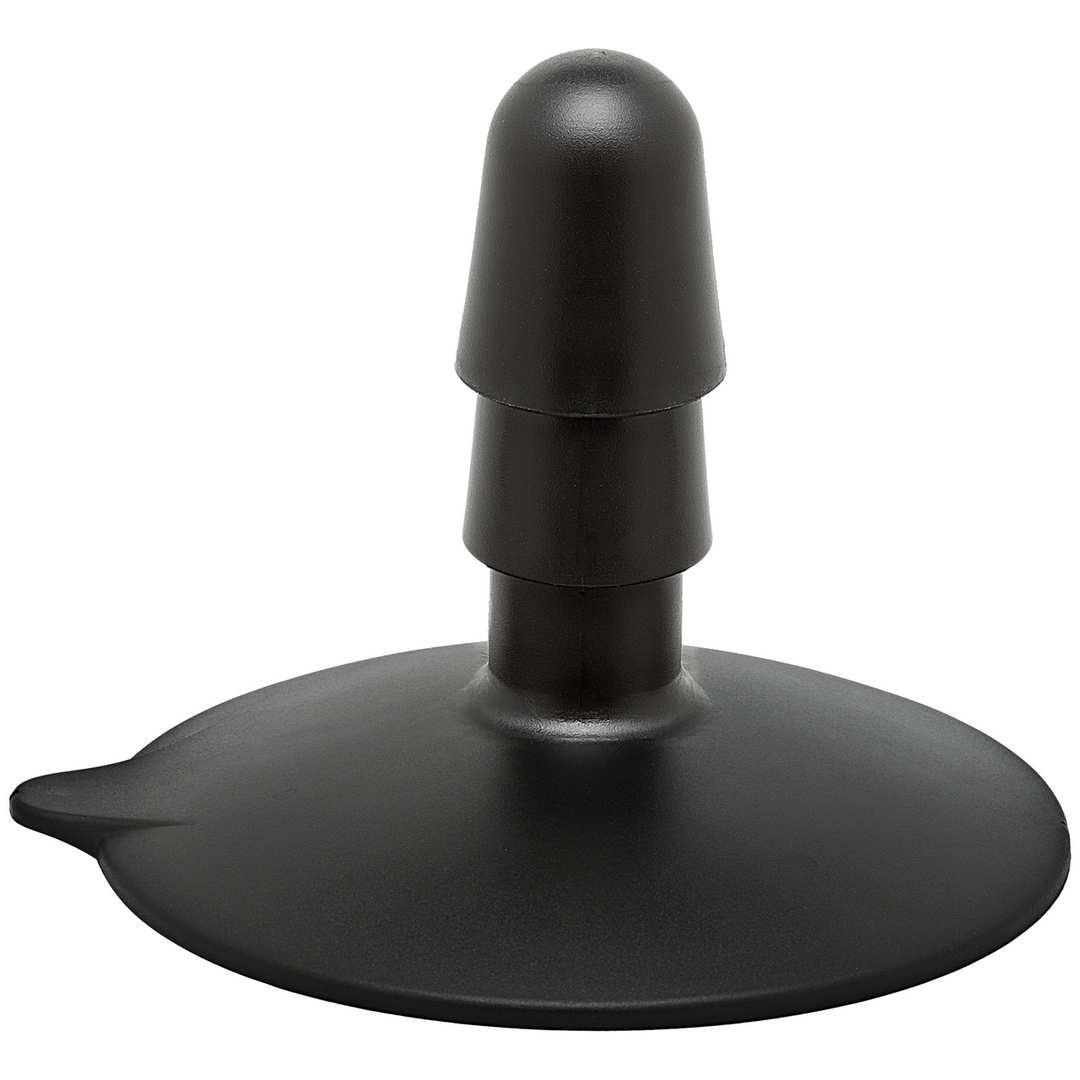 Analplug groß mit Saugfuß Schwarz 8,1 x Ø 10,2 cm