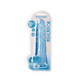 Realistischer Dildo mit Hoden Blau 25,4 cm
