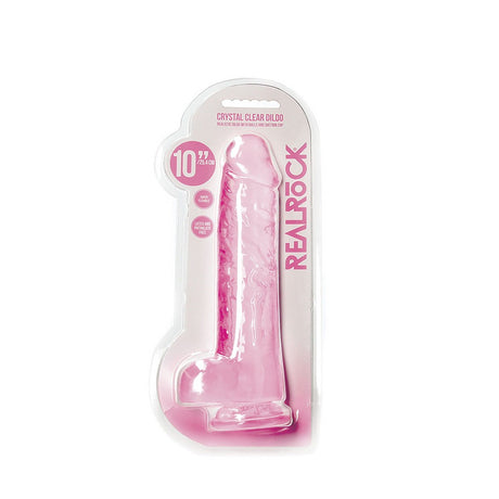 Realistischer Dildo mit Hoden Rosa 25,4 cm