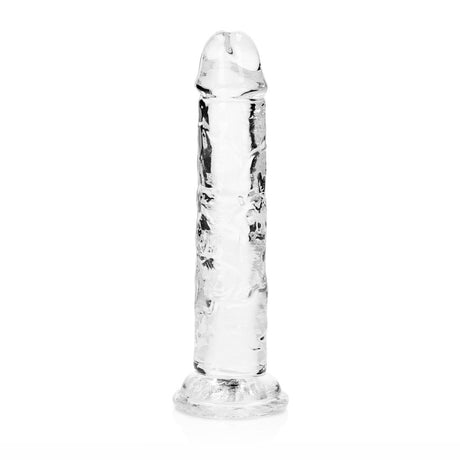 Realistischer Dildo gerade mit Saugnapf Transparent 14,5 cm