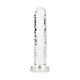 Realistischer Dildo gerade mit Saugnapf Transparent 14,5 cm