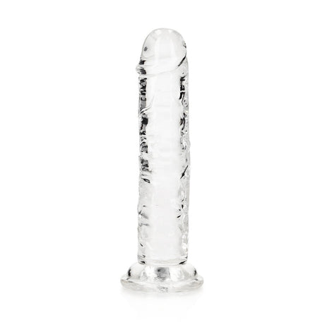 Realistischer Dildo gerade mit Saugnapf Transparent 14,5 cm