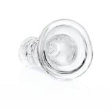 Realistischer Dildo gerade mit Saugnapf Transparent 14,5 cm