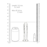 Realistischer Dildo gerade mit Saugnapf Transparent 14,5 cm