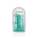 Realistischer Dildo gerade mit Saugnapf Transparent Grün 14,5 cm