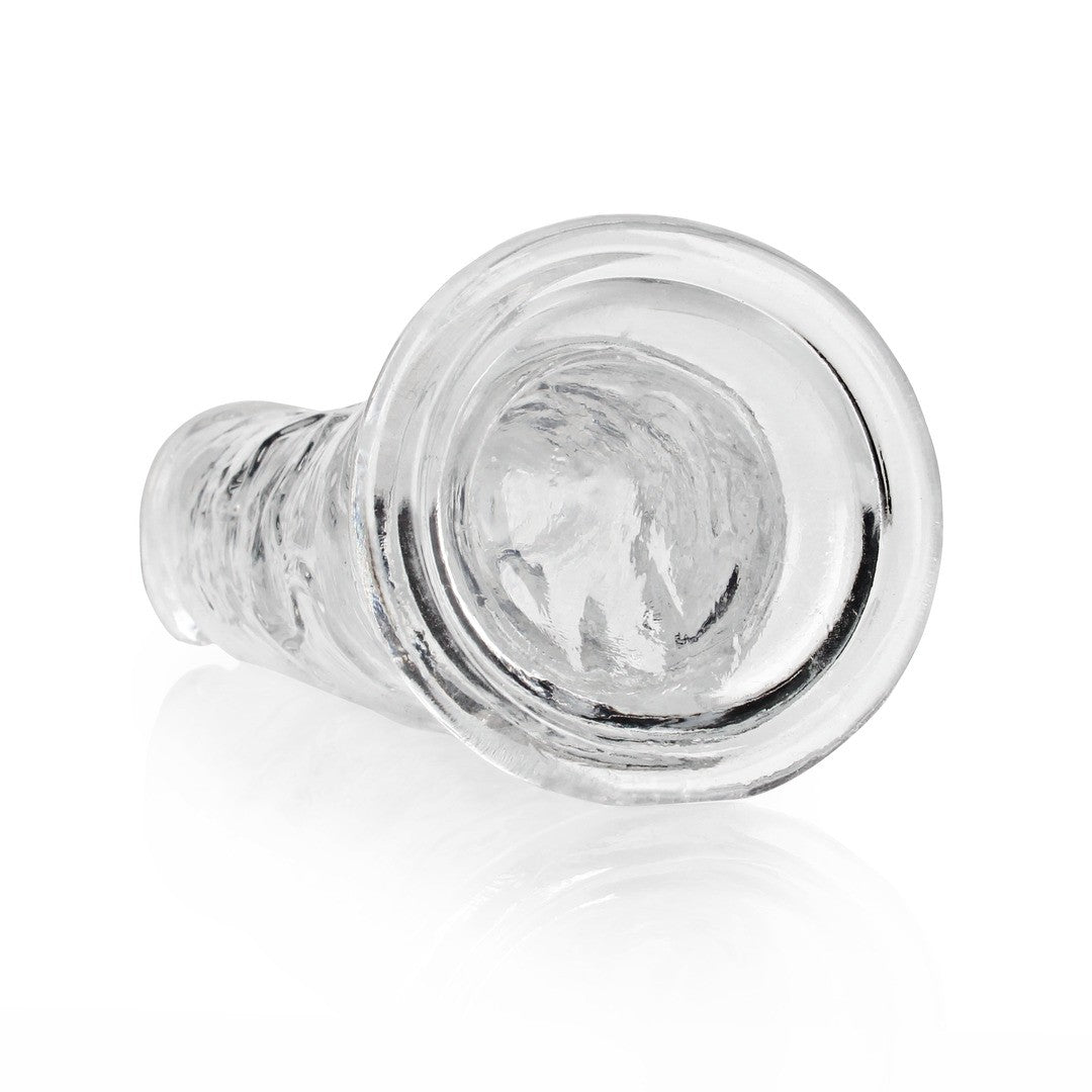 Realistischer Dildo gerade mit Saugnapf Transparent 23 cm