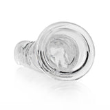 Realistischer Dildo gerade mit Saugnapf Transparent 23 cm