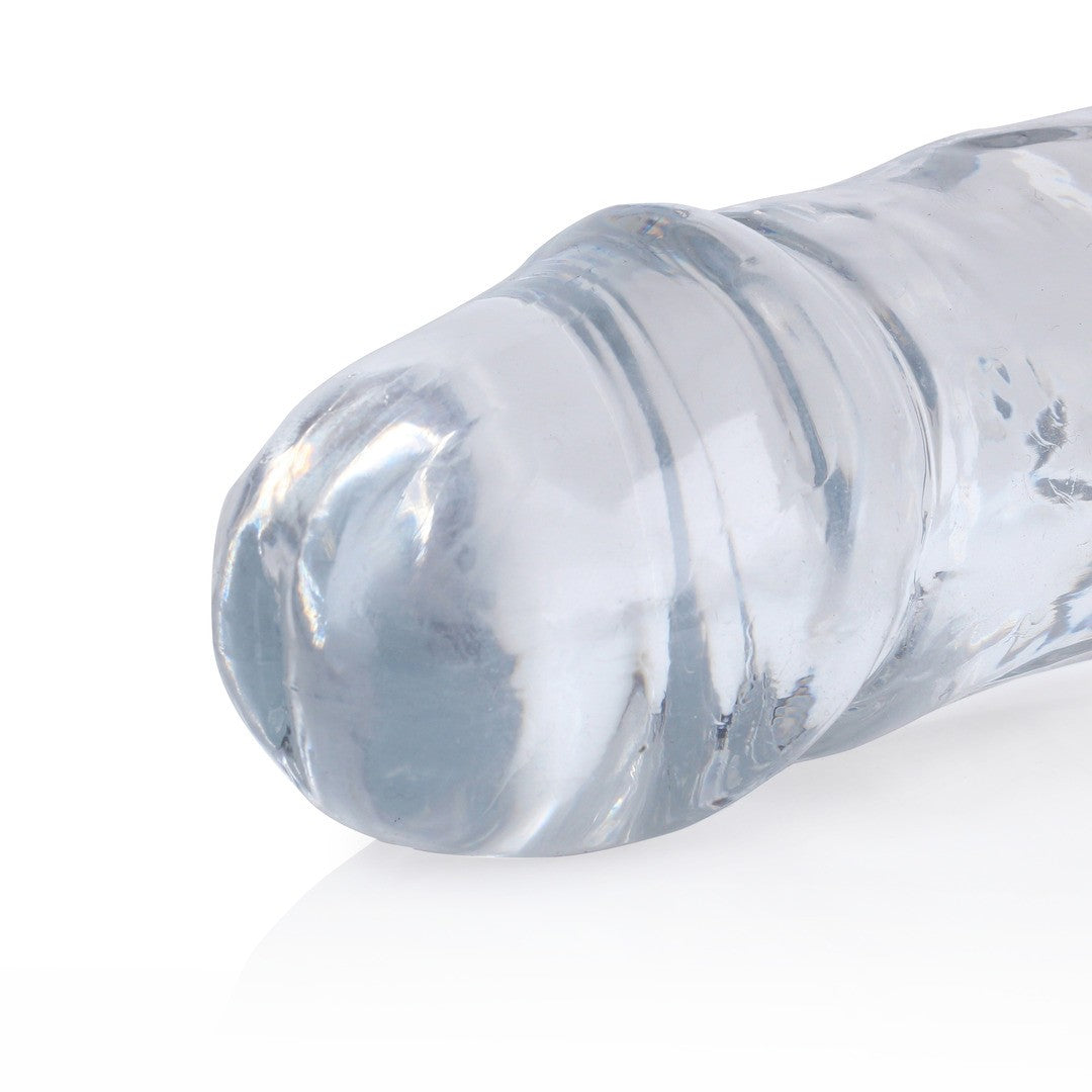 Doppeldildo realistisch Transparent 34 cm