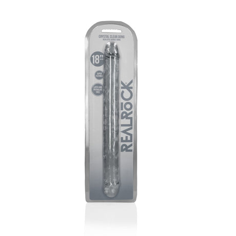 Doppeldildo Crystal Clear Transparent 45 cm