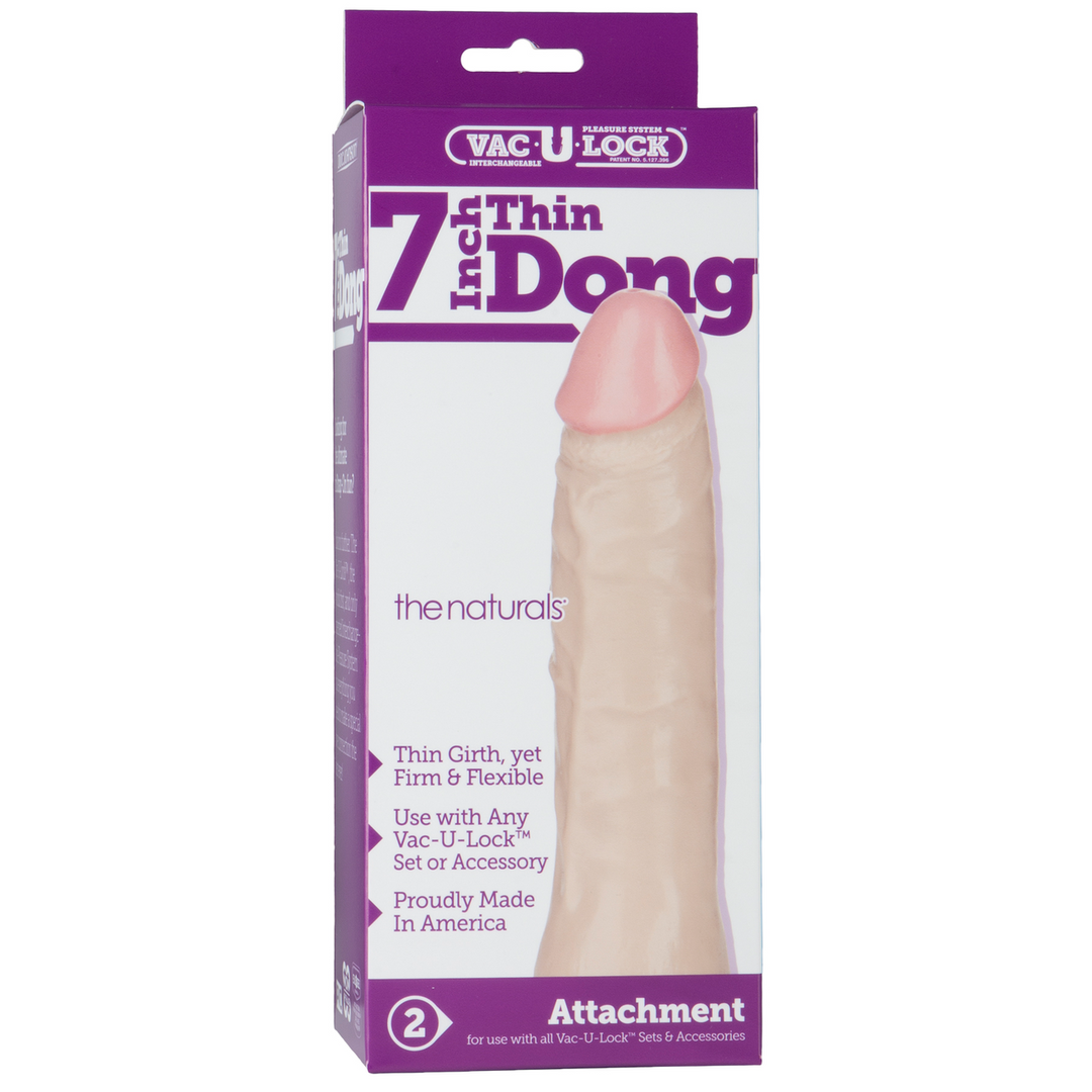 Realistischer Dildo schmal Weiß 18,8 x Ø 3,8 cm