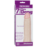 Realistischer Dildo schmal Weiß 18,8 x Ø 3,8 cm