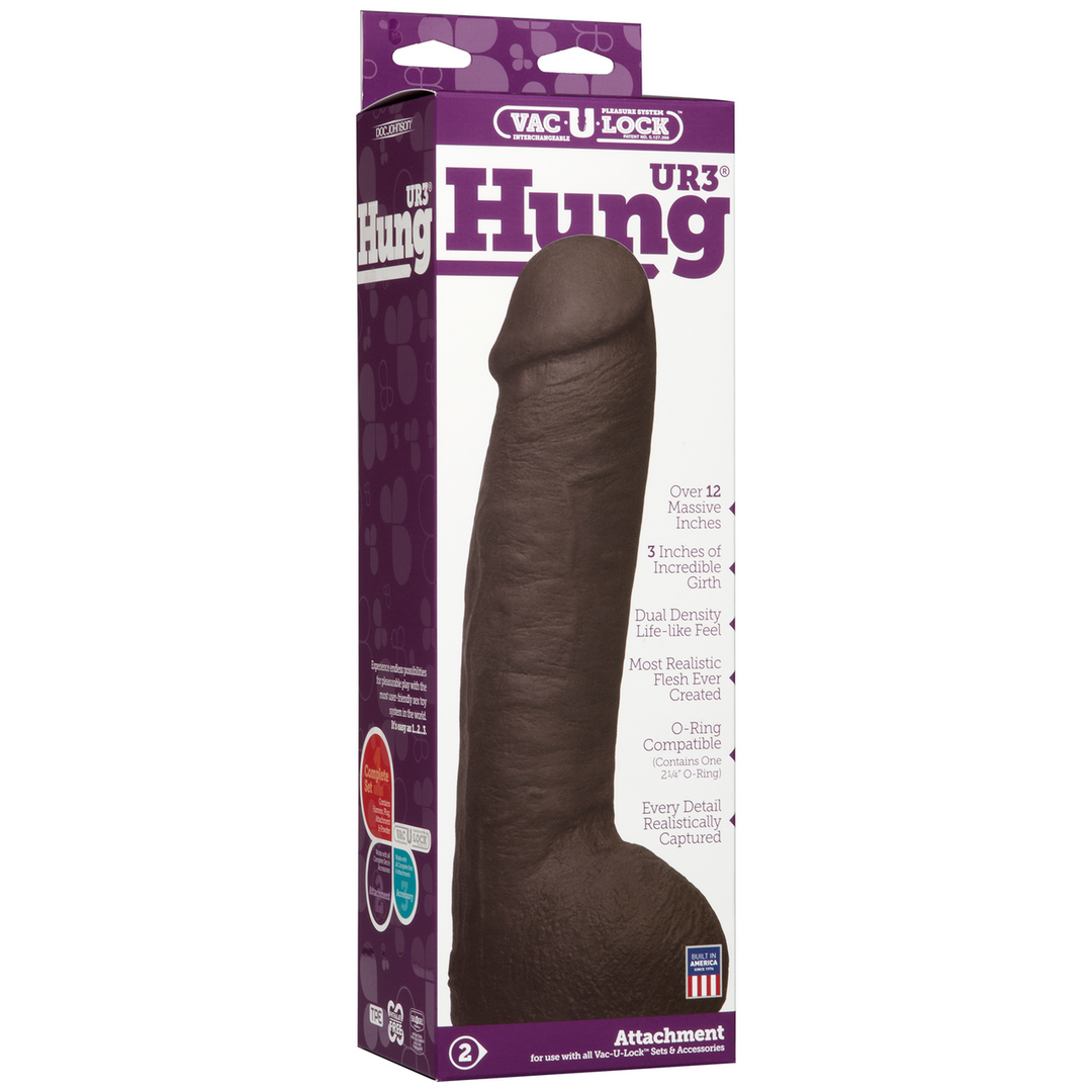 Dildo Hung realistisch Schwarz 25,2 x Ø 6,9 cm