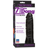 Dildo CodeBlack schmal Schwarz 18,8 x Ø 3,8 cm