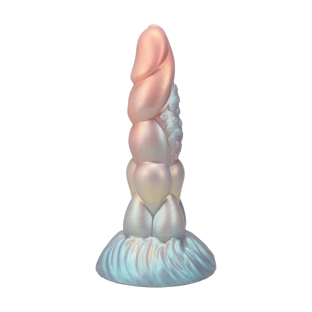 Fantasie-Dildo Milchstraße Blau/Orange 17,8 x Ø 4,8 cm