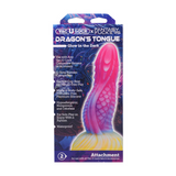 Fantasie-Dildo Drachenzunge nachtleuchtend Pink/Violett 15,8 x Ø 5,1 cm