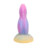 Fantasie-Dildo Drachenzunge nachtleuchtend Pink/Violett 15,8 x Ø 5,1 cm