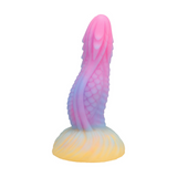 Fantasie-Dildo Drachenzunge nachtleuchtend Pink/Violett 15,8 x Ø 5,1 cm