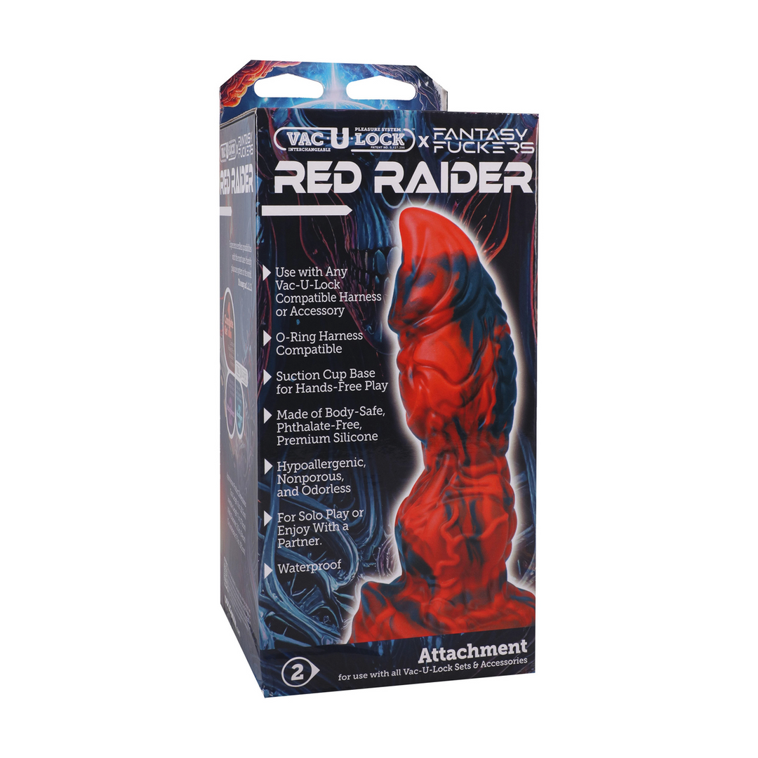 Fantasie-Dildo Roter Räuber Schwarz/Rot 17,8 x Ø 6,4 cm