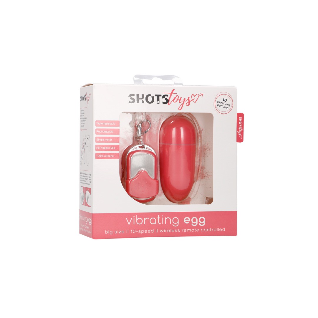 Vibro-Ei mit 10 Modi und Fernbedienung Rosa L