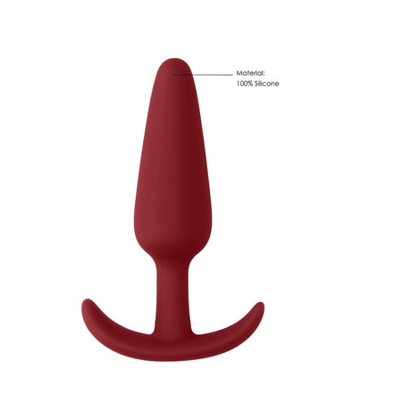 Analplug schlank für Einsteiger Rot